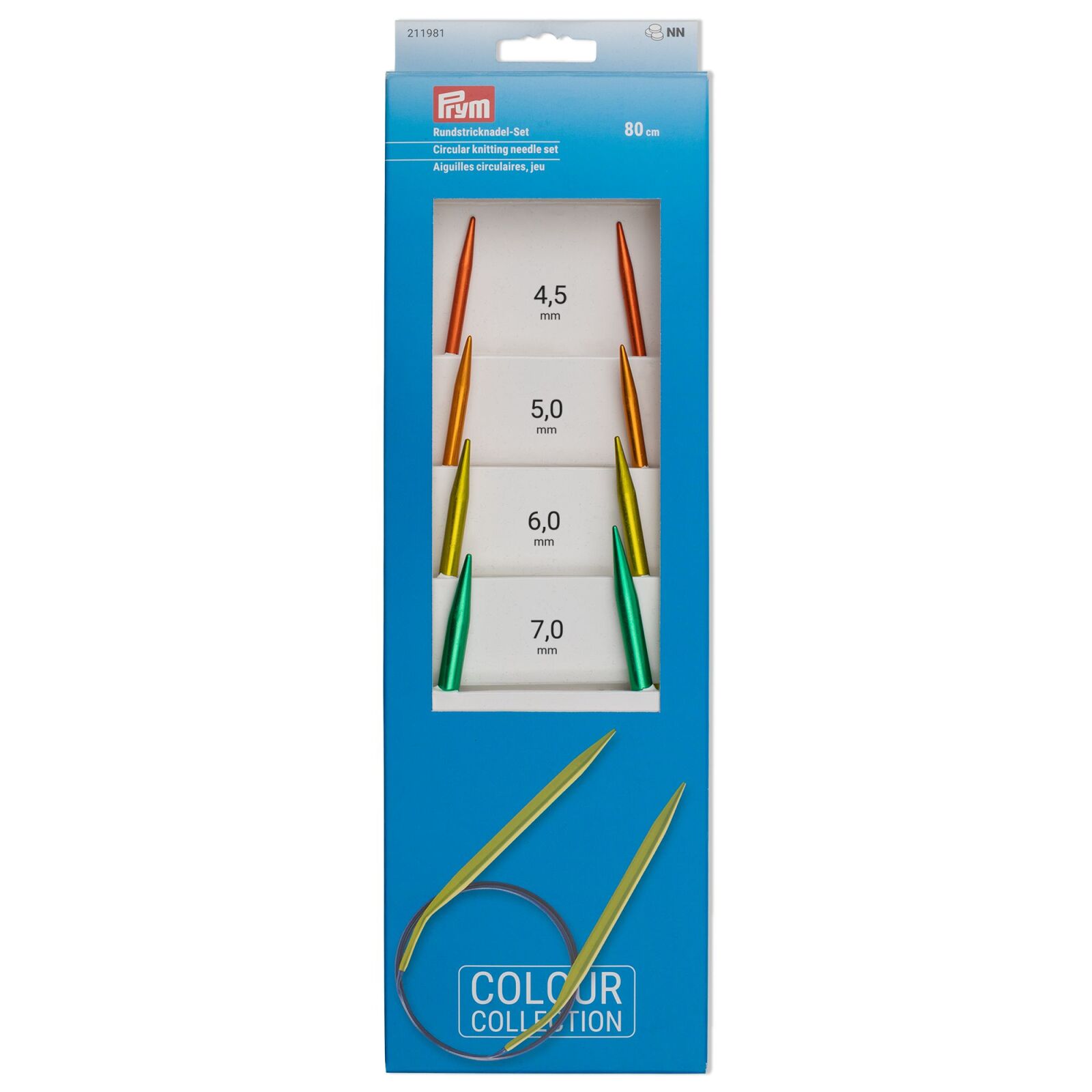 PRYM Rundstricknadel-Set - Aluminium - 4 Stärken