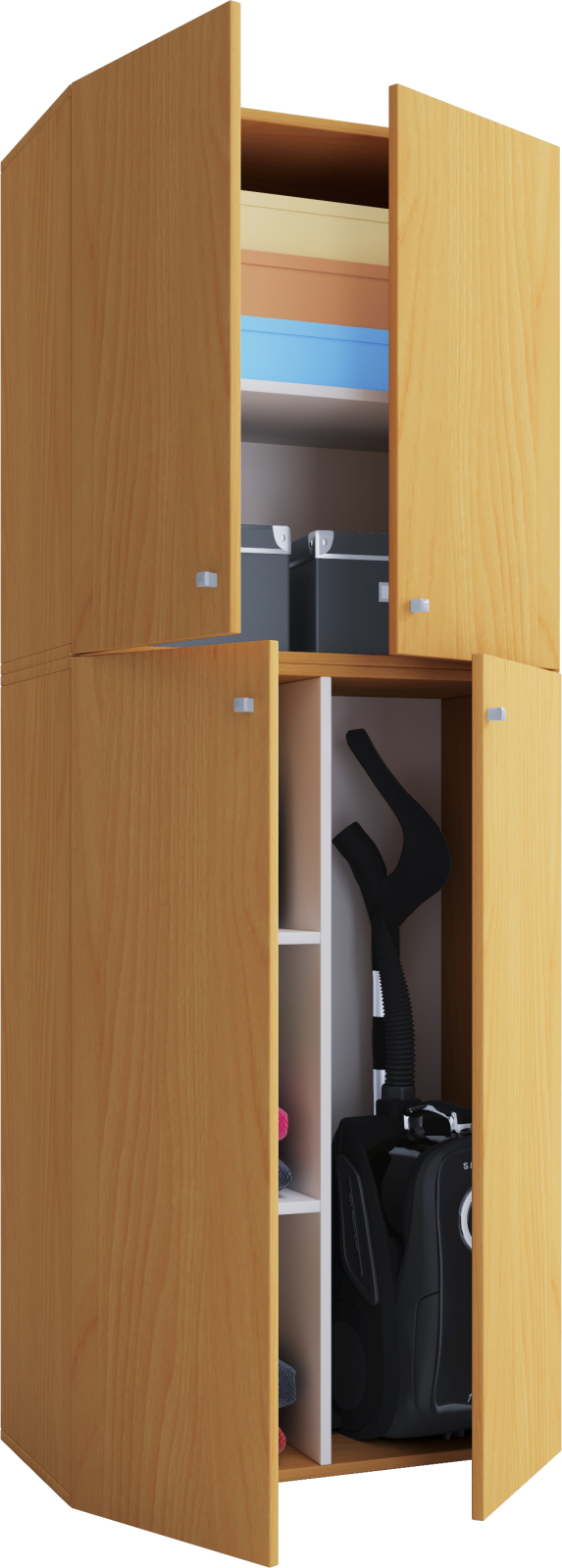 Putzschrank LONA - Buche - 182 cm hoch