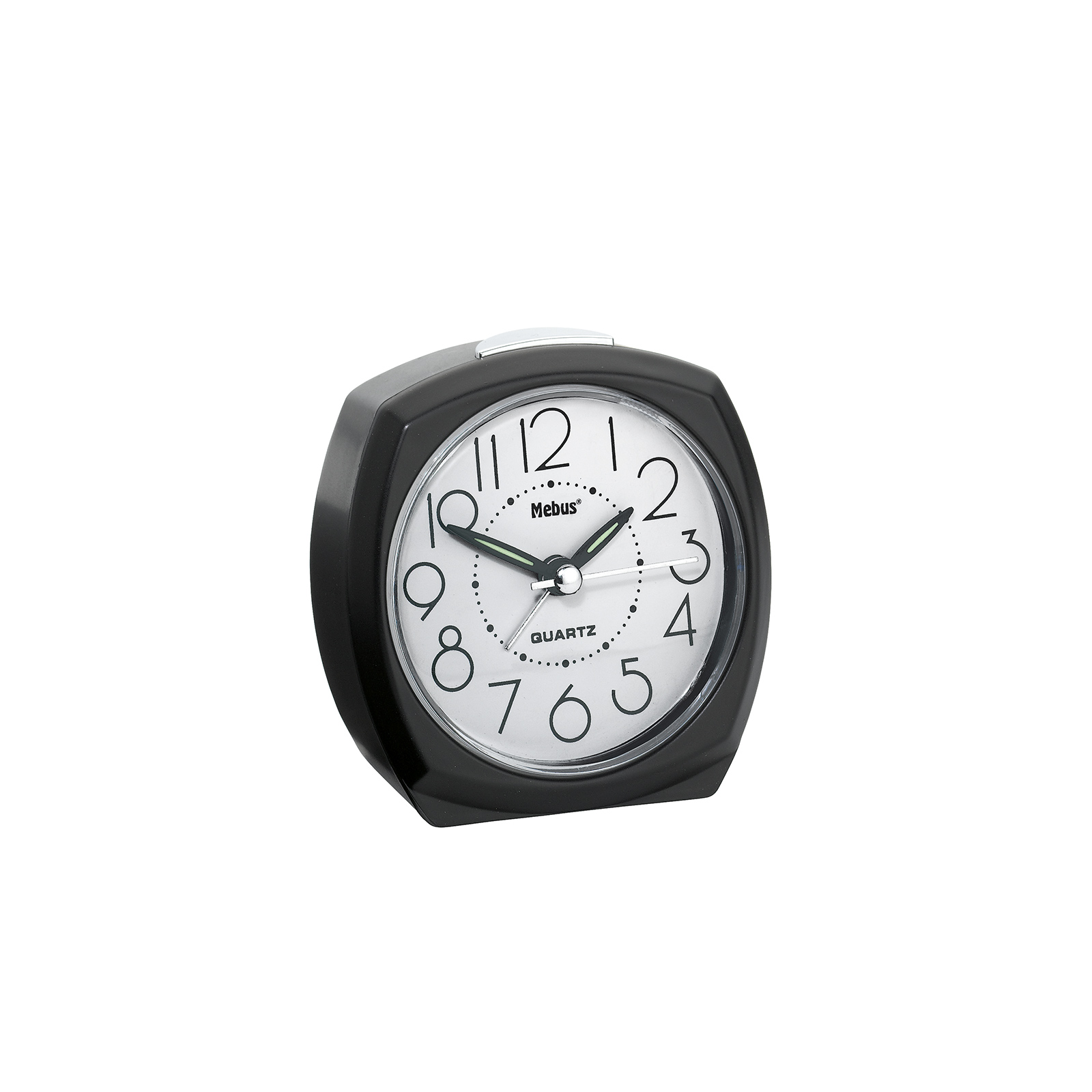 Quarz-Wecker - schwarz - 8,5 cm hoch