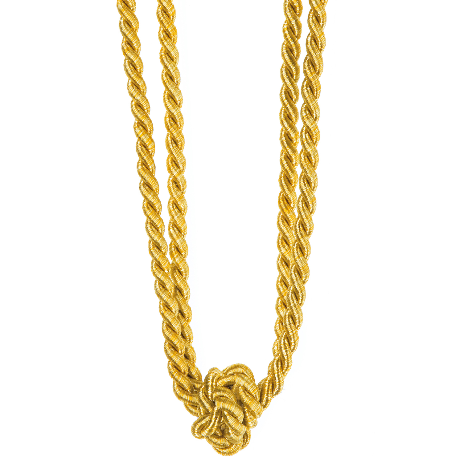 Raffhalter - gold - Zierknoten - 60 cm