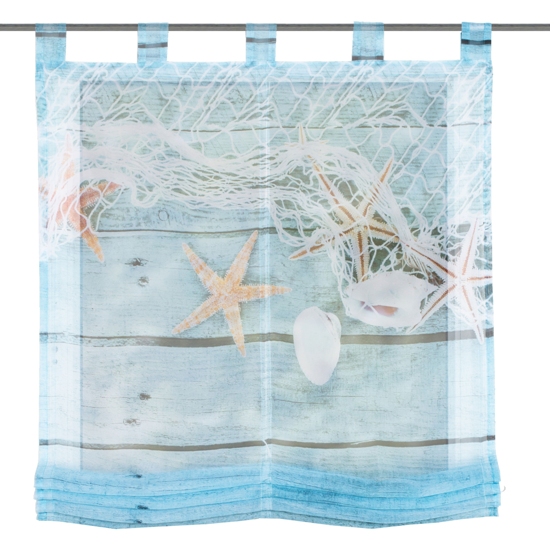 Raffrollo MARITIM - blau - 60x140 cm