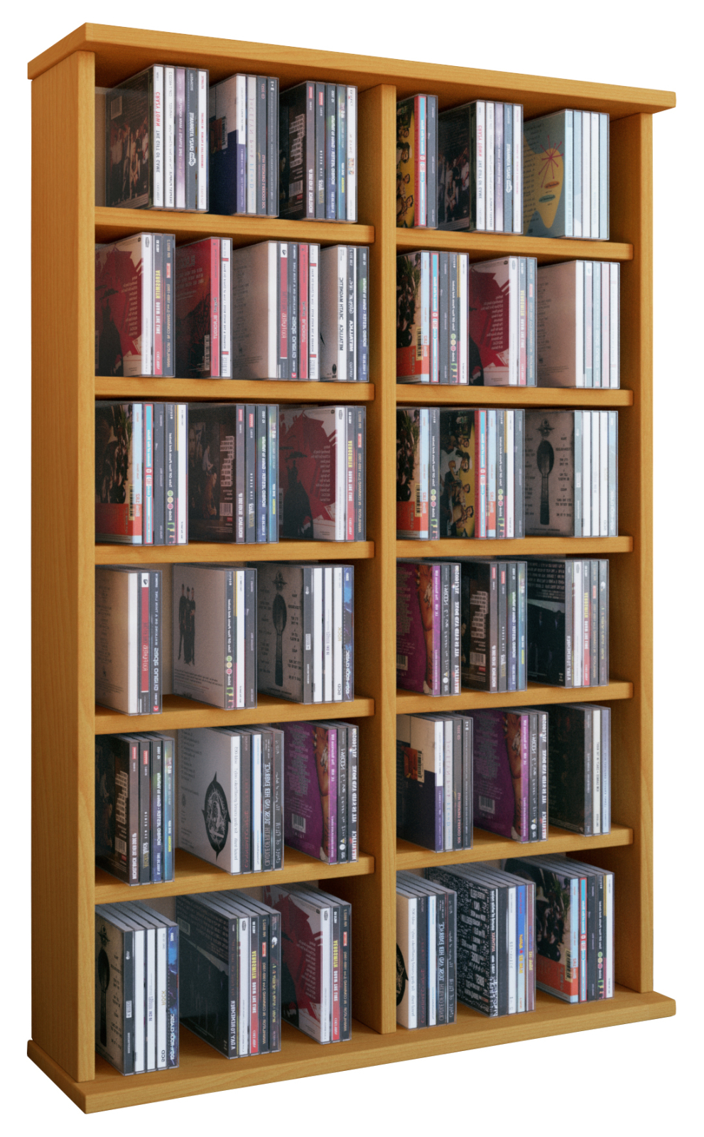Regal - Buche - 60 cm breit - für 300 CDs