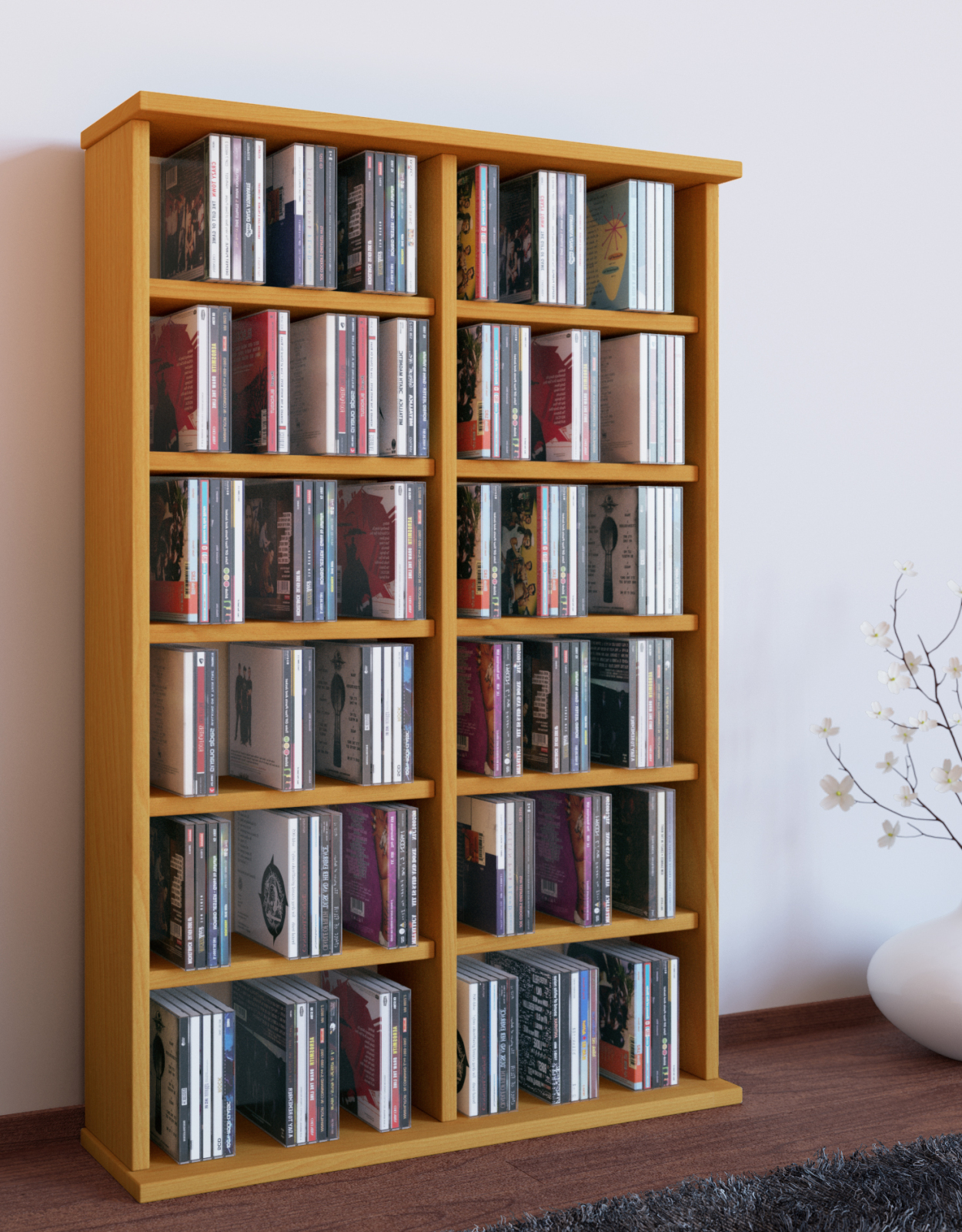 Regal - Buche - 60 cm breit - für 300 CDs