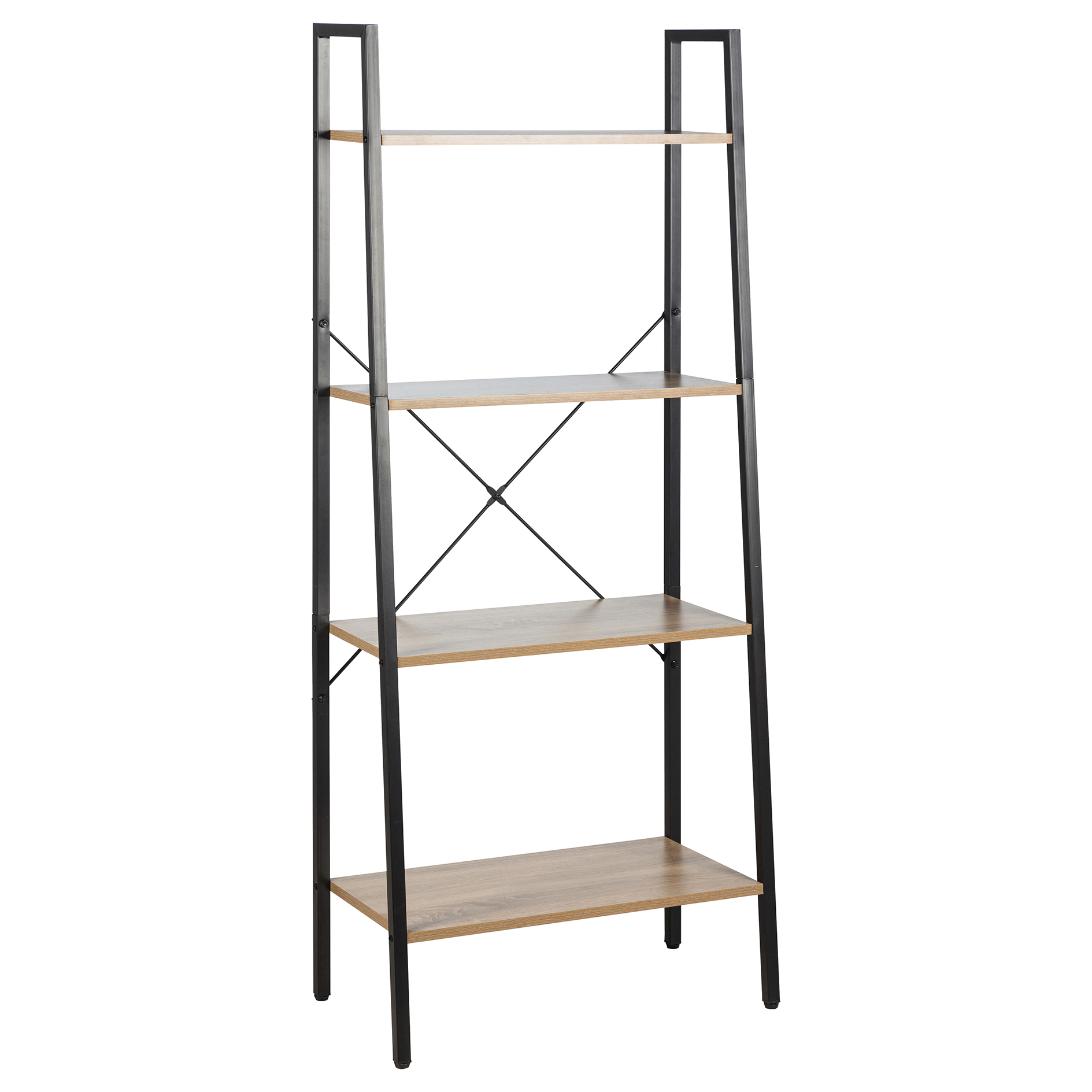 Regal - Eiche - schwarz - 60 cm breit