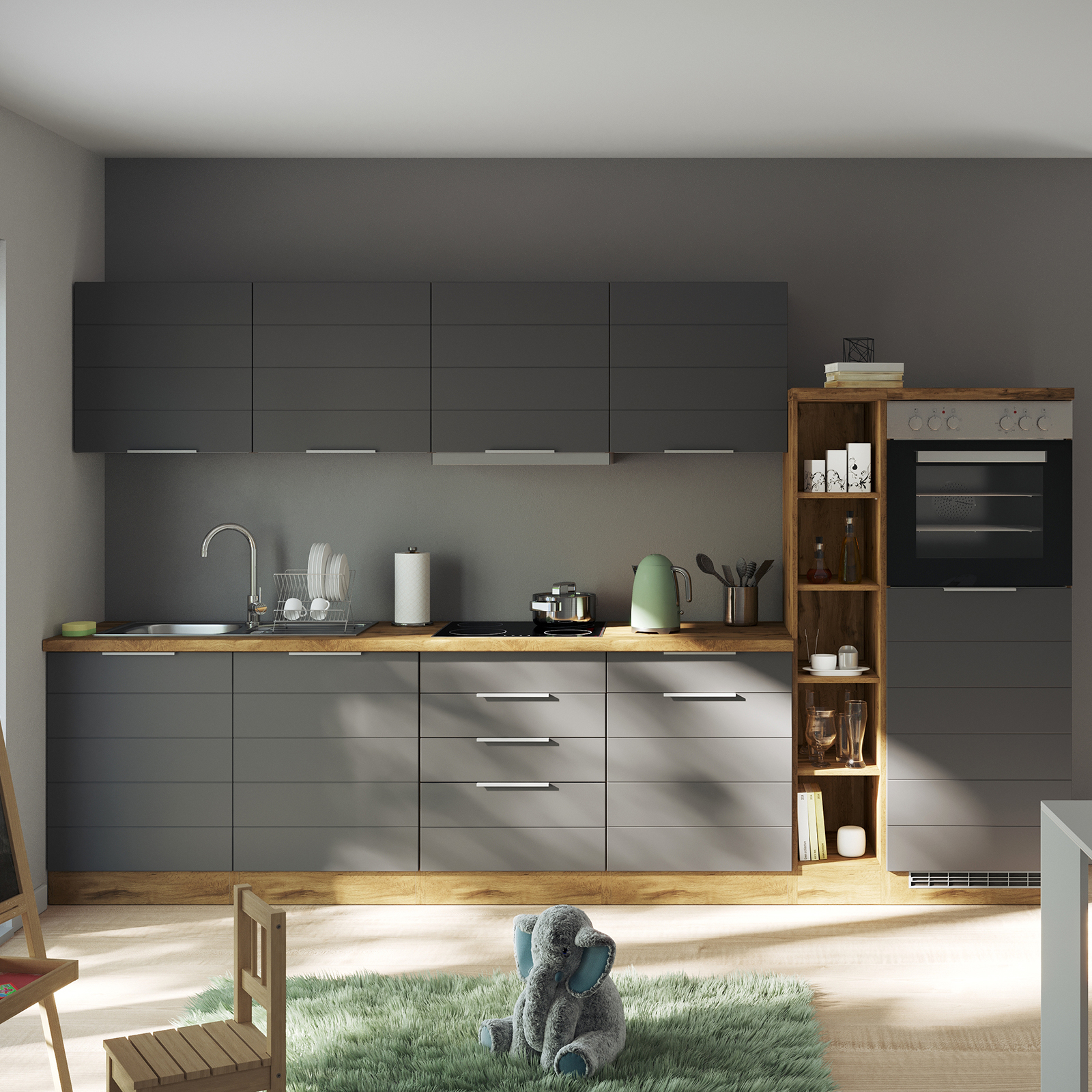 Regal FLORENZ - Wotaneiche - 166 cm 