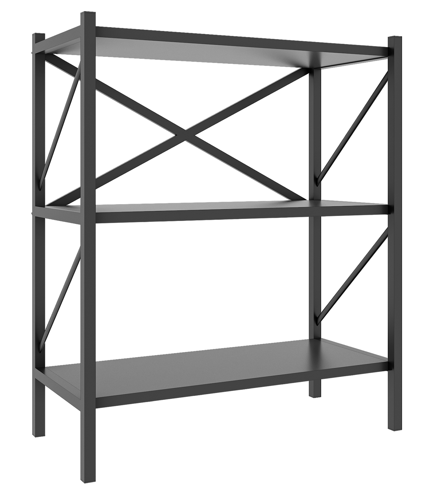 Regal INSASI - anthrazit - 3 Ablagen