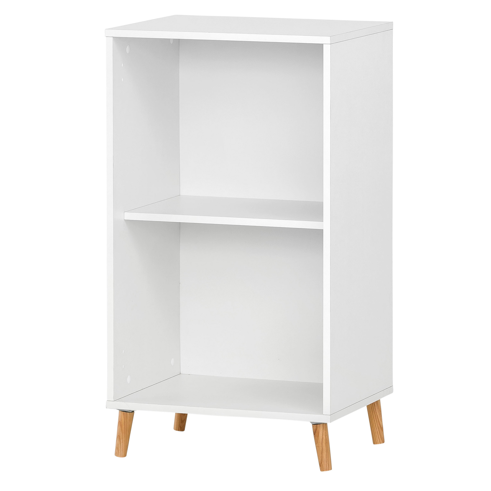 Regal - perlweiß - 2 Fächer - 50,9 cm breit