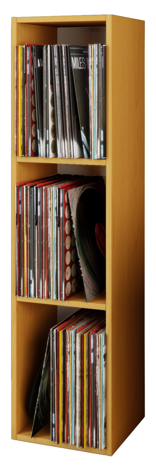 Regal PLATTO - Buche - für 100 Schallplatten
