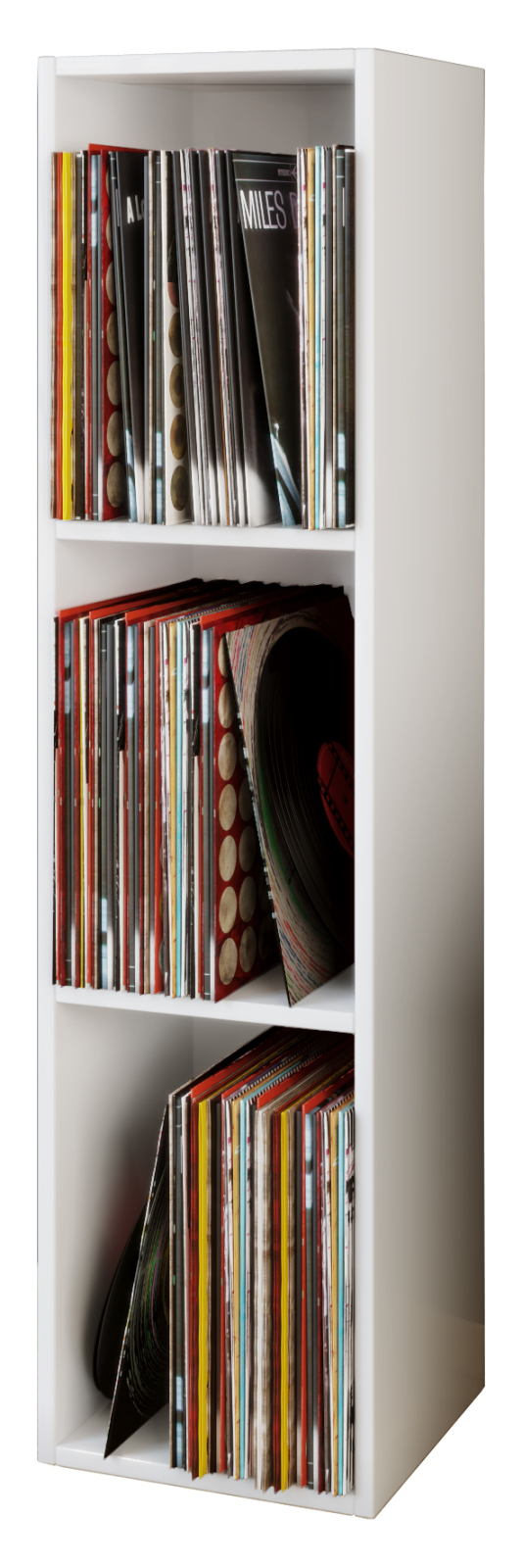 Regal PLATTO - weiß - für 100 Schallplatten