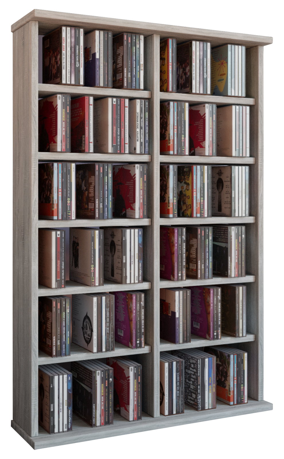 Regal RONUL - Sonoma Eiche - für 300 CDs