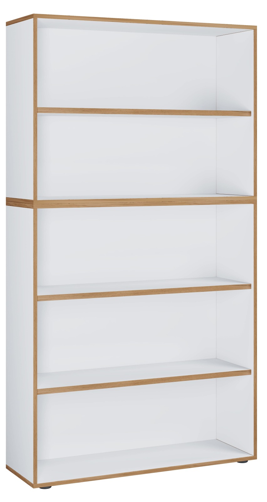 Regal SALAI - weiß - Honig Eiche - 100x183 cm