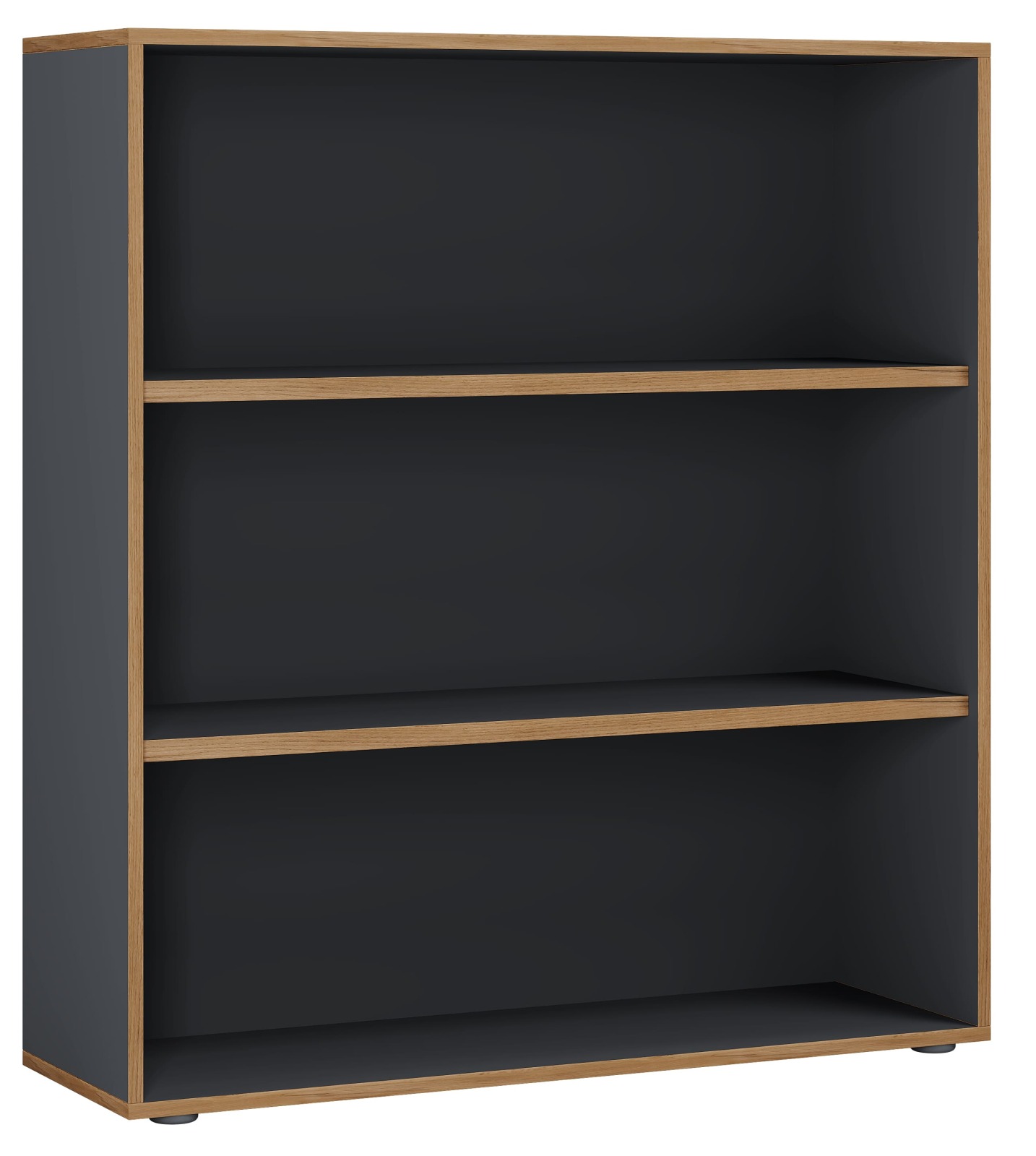 Regal SALIA - anthrazit - Honig Eiche - 3 Fächer - 100 cm