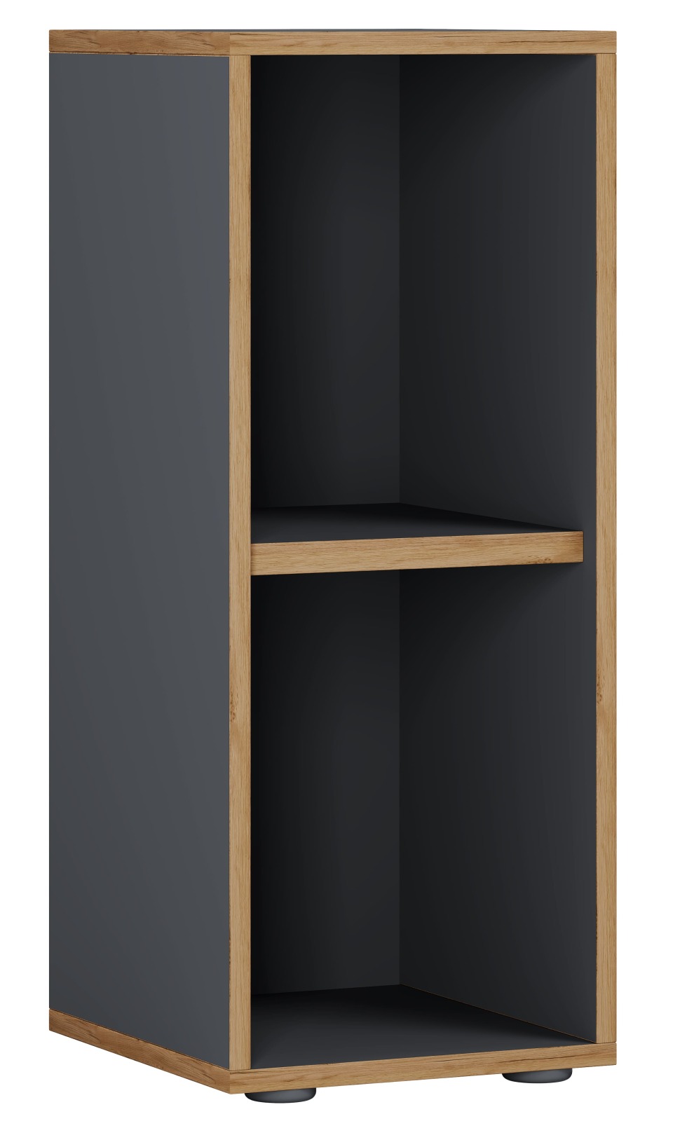 Regal SALIA - anthrazit - Honig Eiche - 30 cm breit