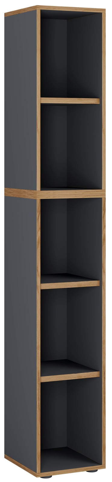 Regal SALIA - anthrazit - Honig Eiche - 30x183 cm