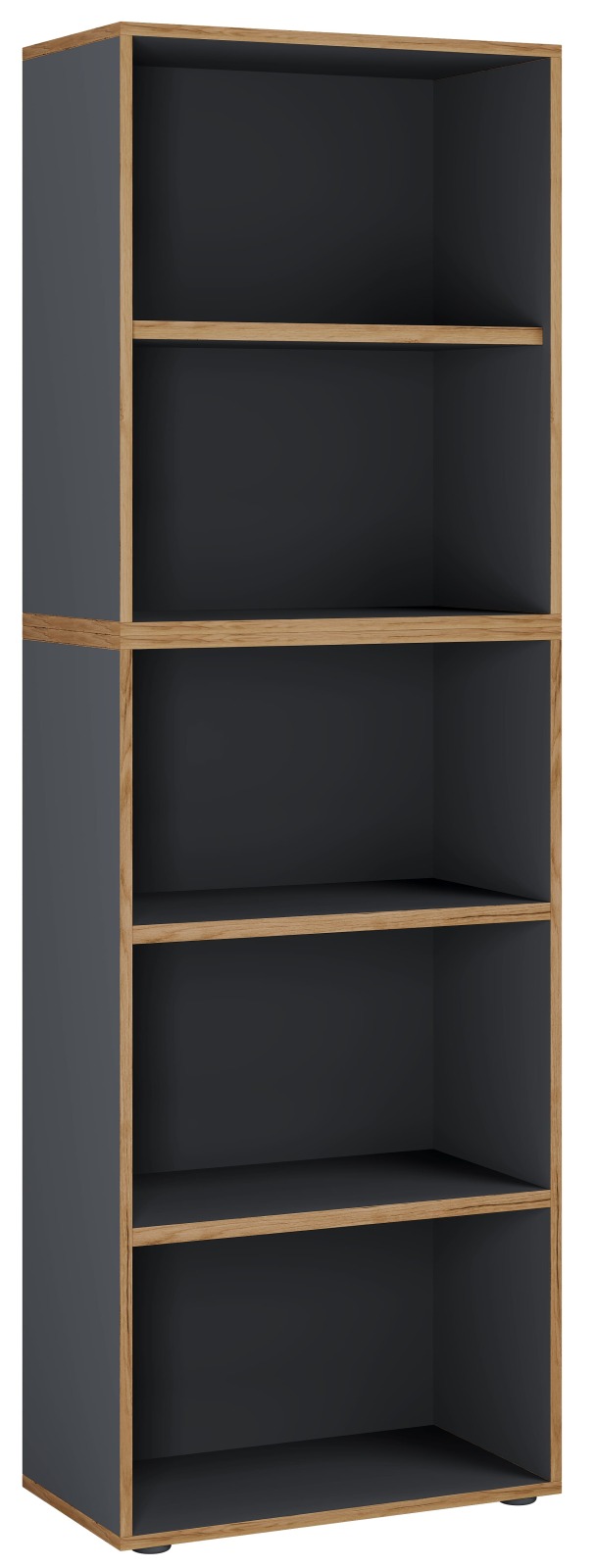 Regal SALIA - anthrazit - Honig Eiche - 60x183 cm