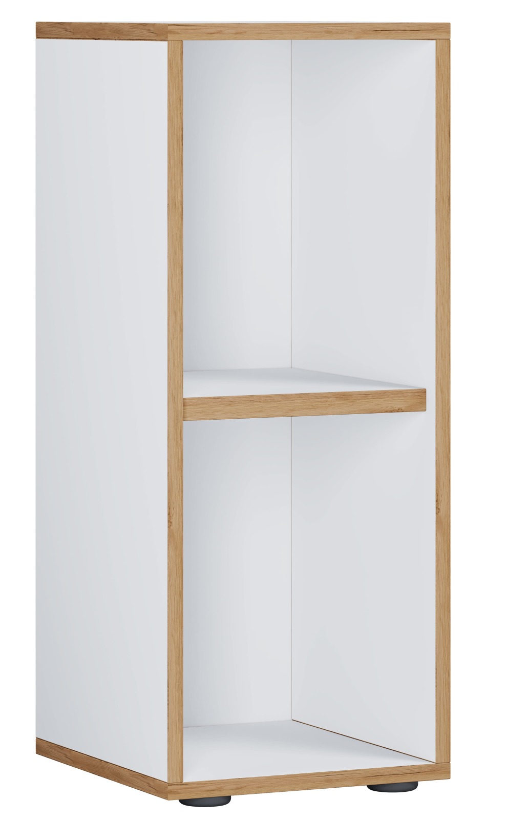Regal SALIA - weiß - Honig Eiche - 30 cm breit