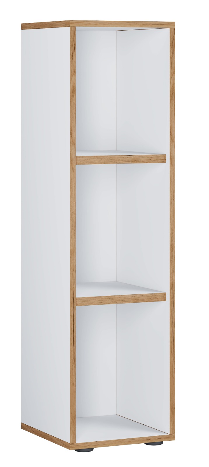 Regal SALIA - weiß - Honig Eiche - 30x110 cm