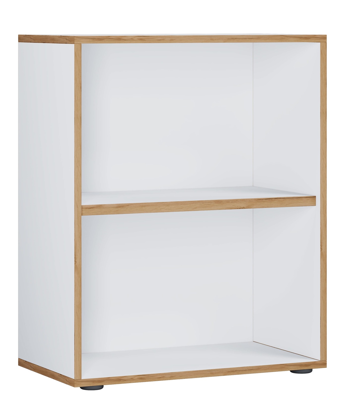 Regal SALIA - weiß - Honig Eiche - 60 cm breit