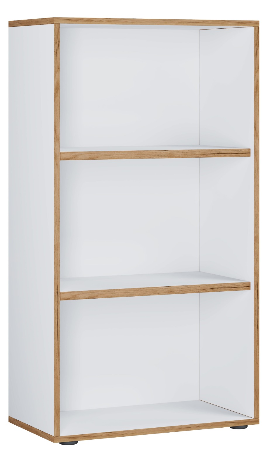 Regal SALIA - weiß - Honig Eiche - 60x110 cm