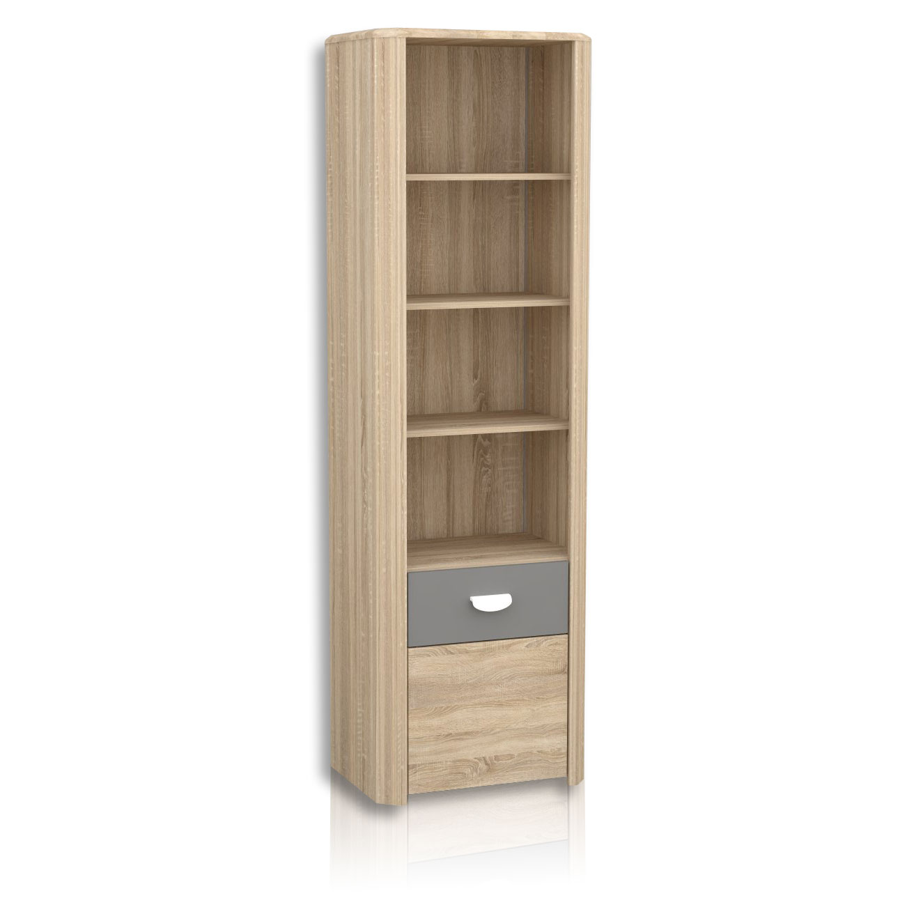 Regal - Sonoma Eiche - anthrazit - 195 cm hoch