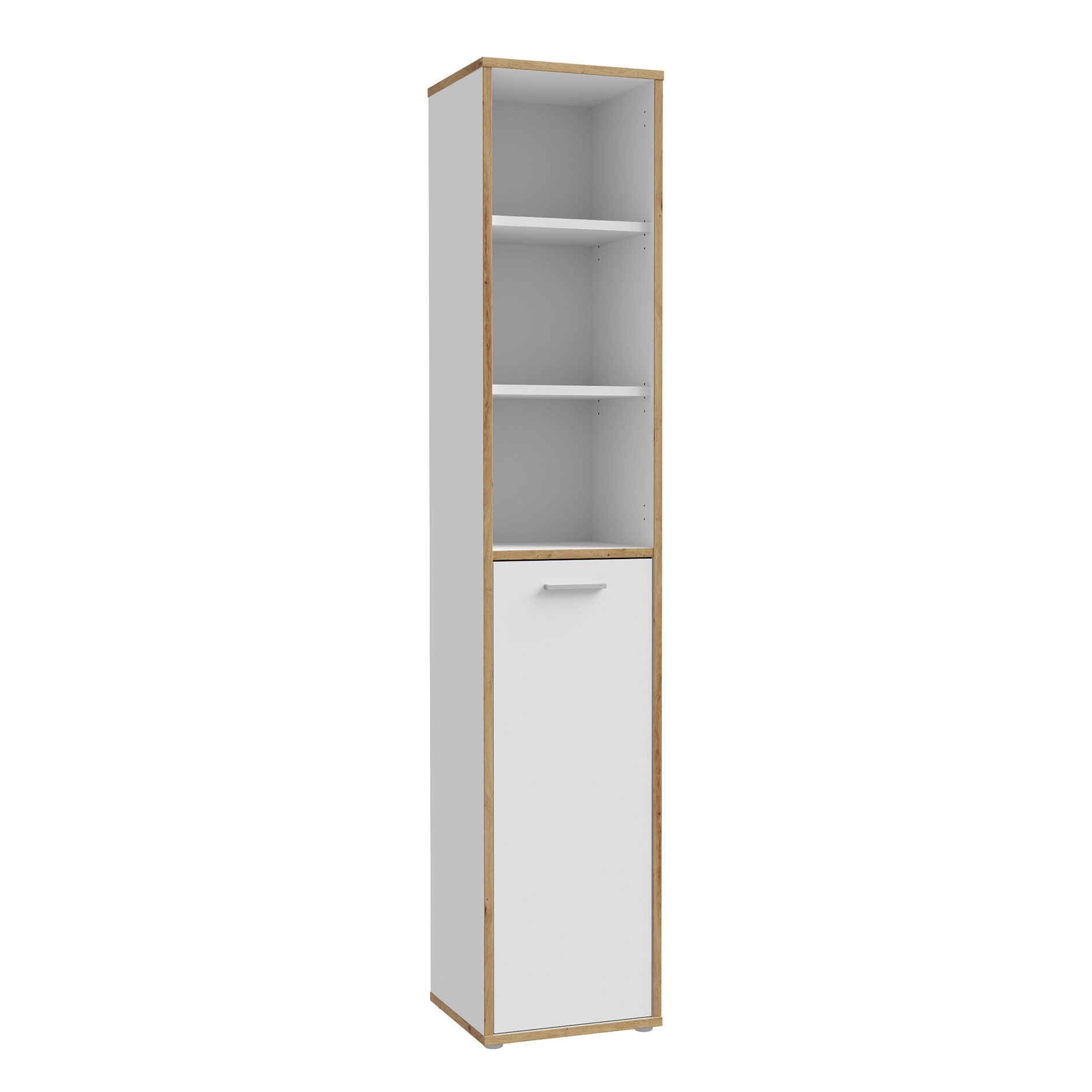 Regal - weiß-Artisan Eiche - 3 Fächer