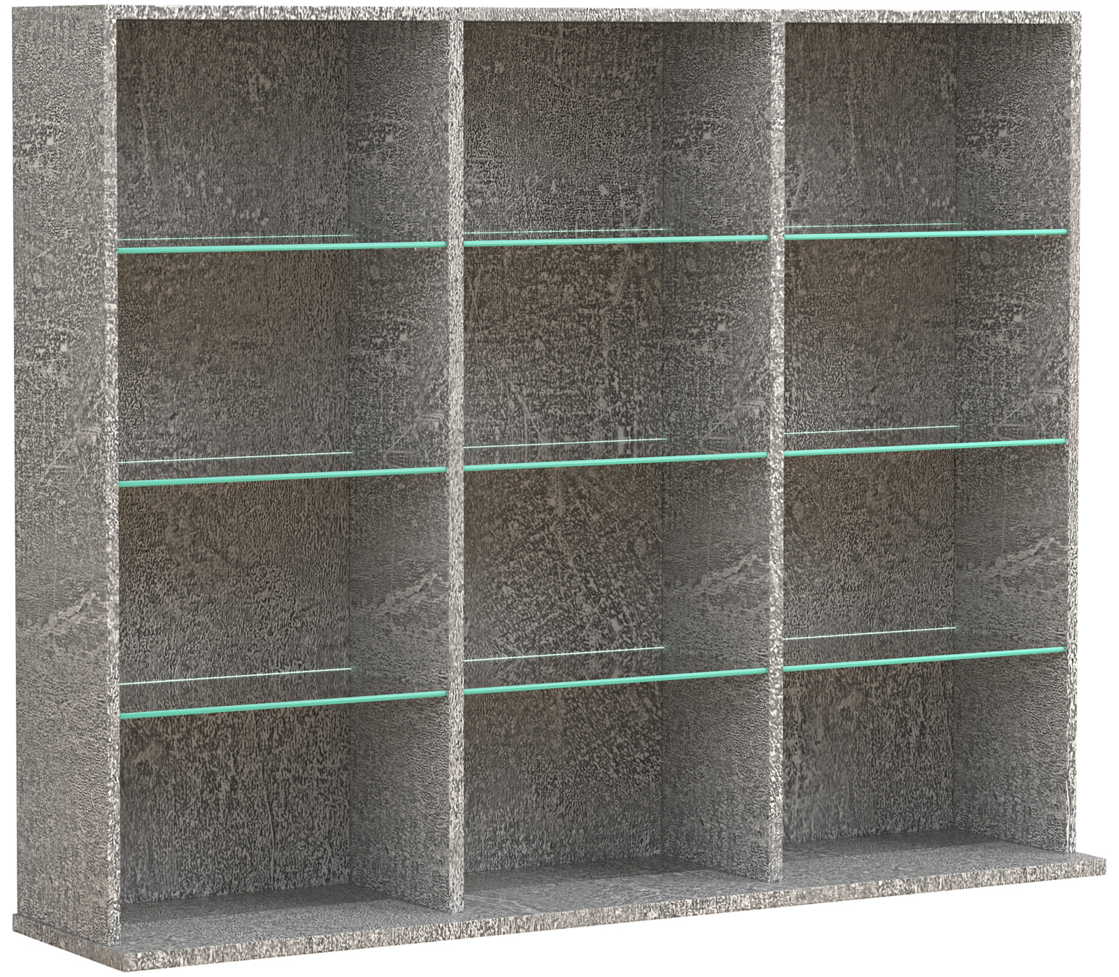 Regal ZILAS L - Beton-Optik - 102 cm breit