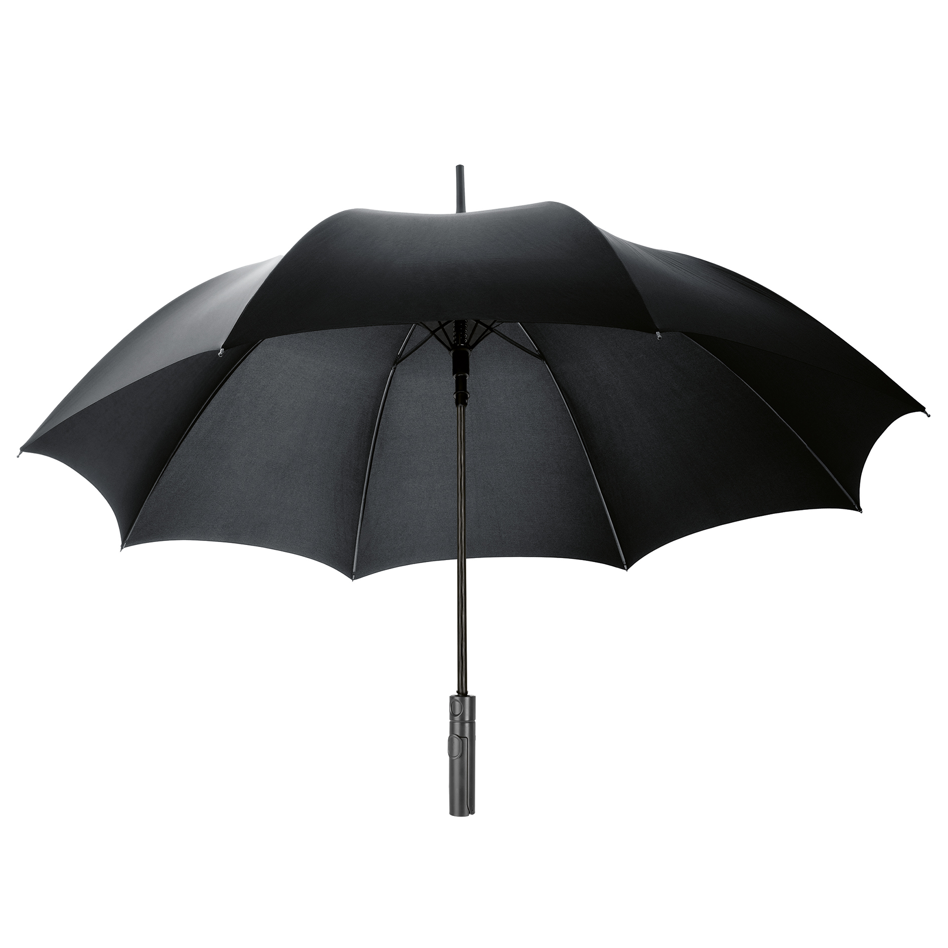 Regenschirm Cupbrella - schwarz - integrierter Becherhalter