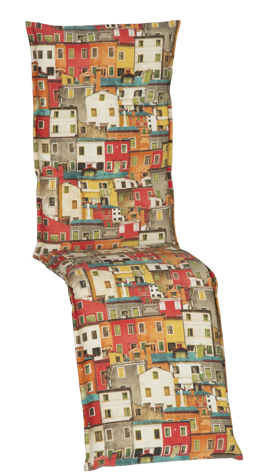 Relax-Auflage - bunt - Stadt - 46x171 cm