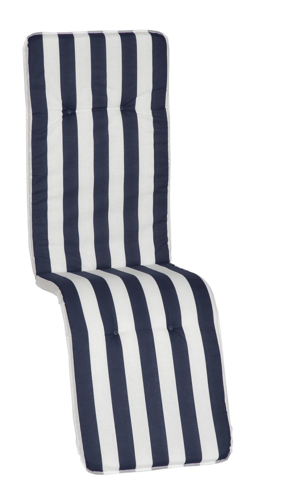 Relaxauflage - weiß-blau - Streifen - 171 cm