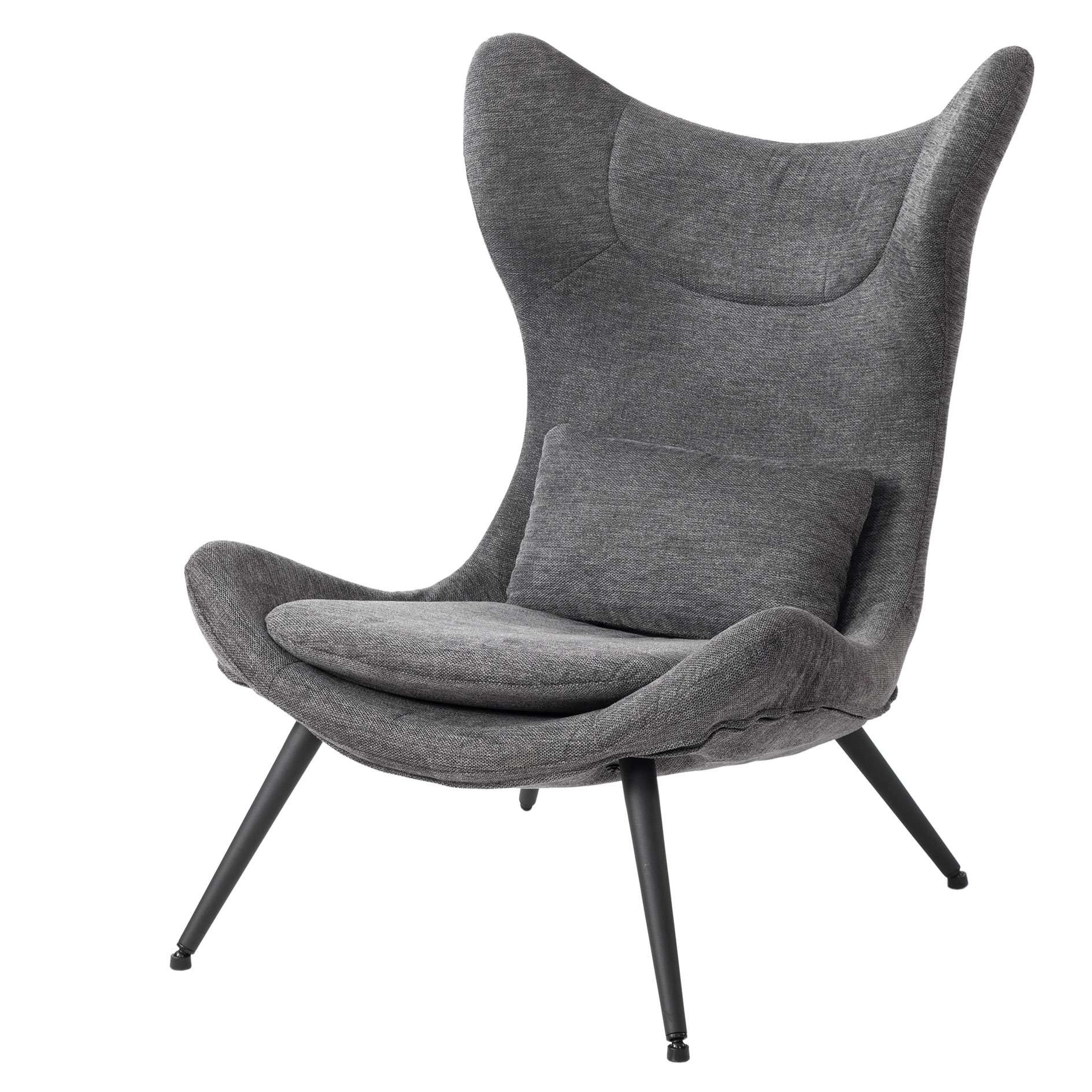 Relaxsessel - grau - Webstoff