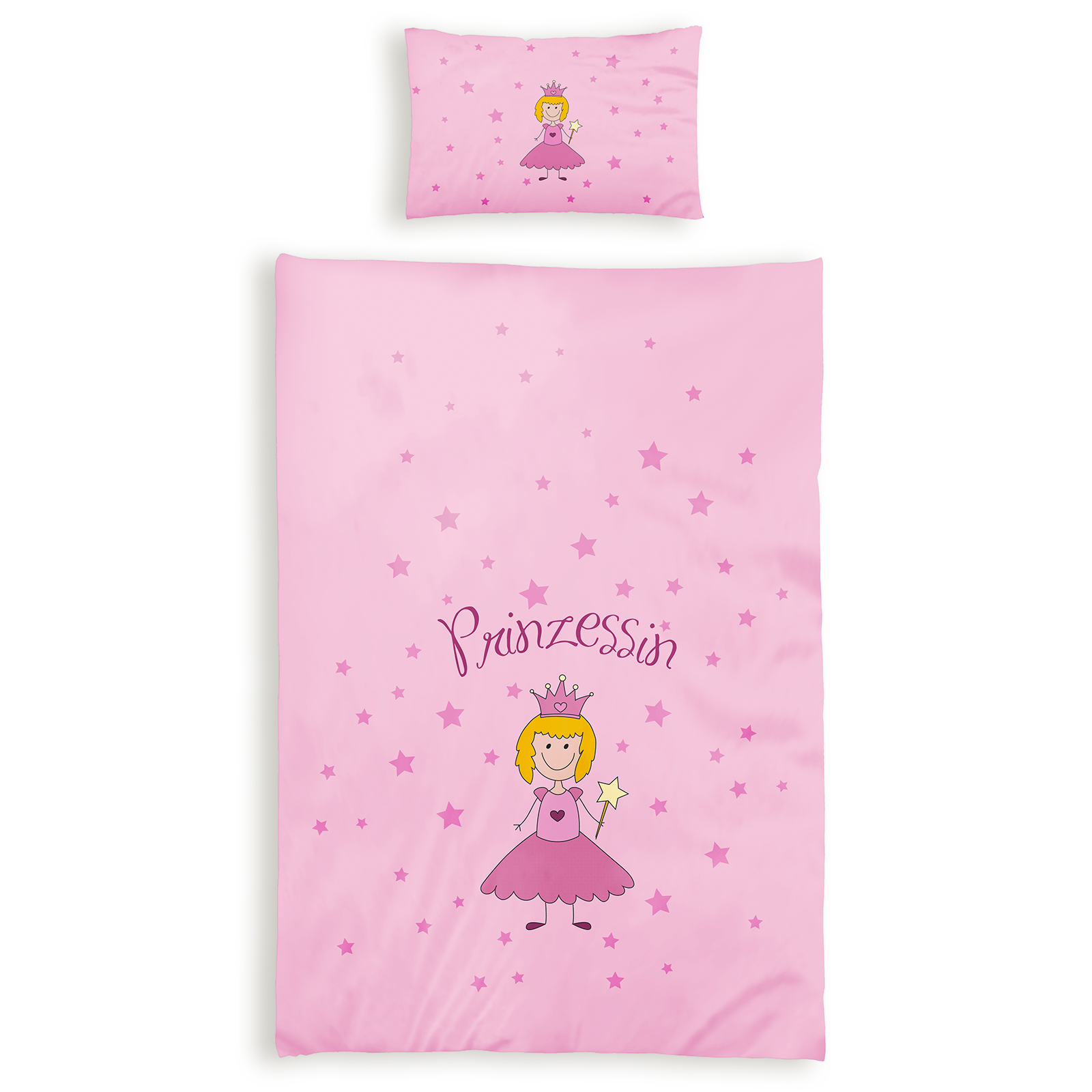 Renforcé-Baby-Bettwäsche - Prinzessin - 100x135 cm