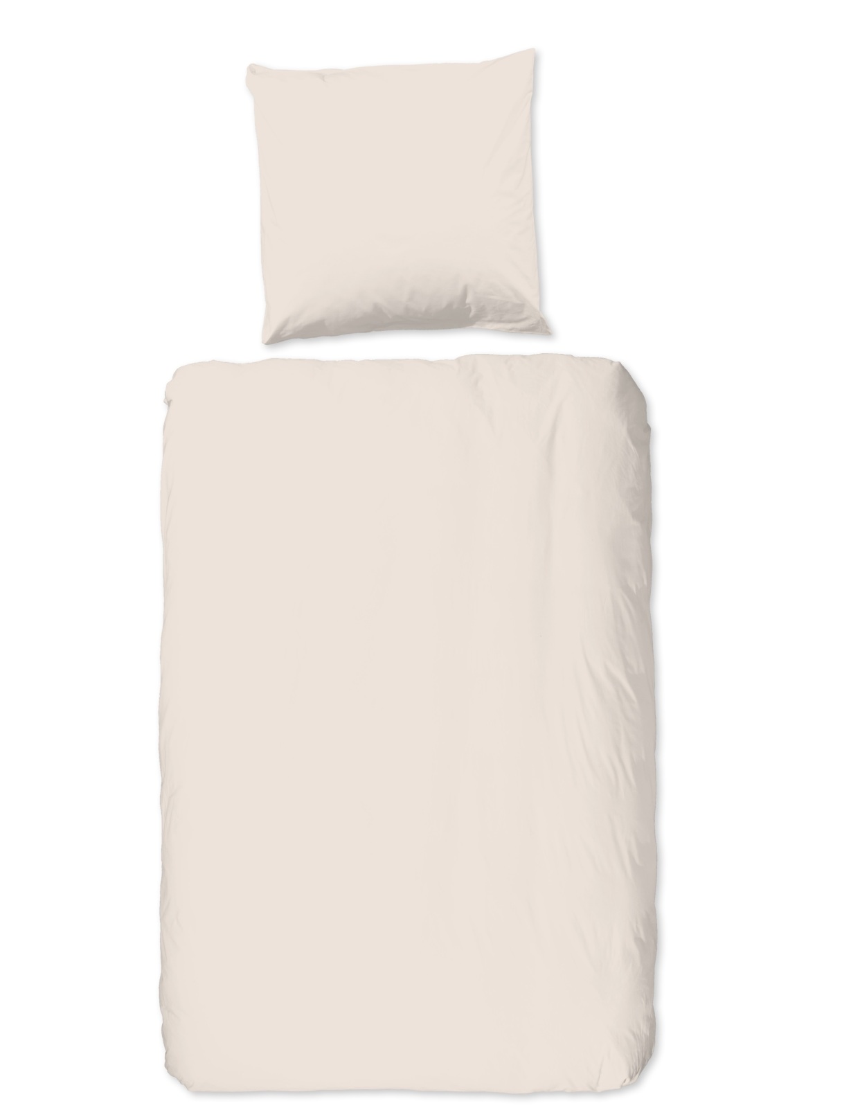Renforcé-Bettwäsche - beige - 135x200 cm
