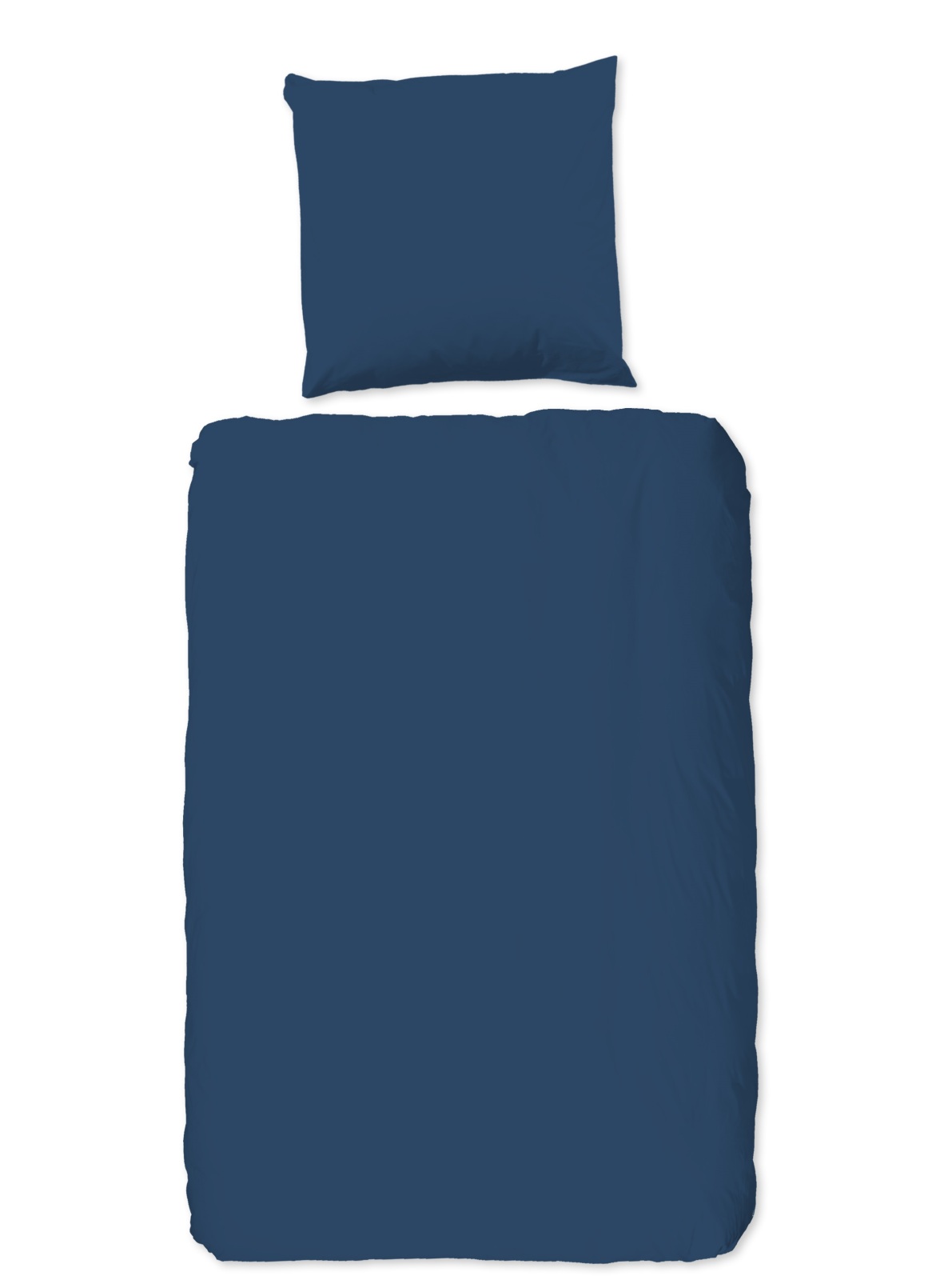 Renforcé-Bettwäsche - denimblau - 135x200 cm