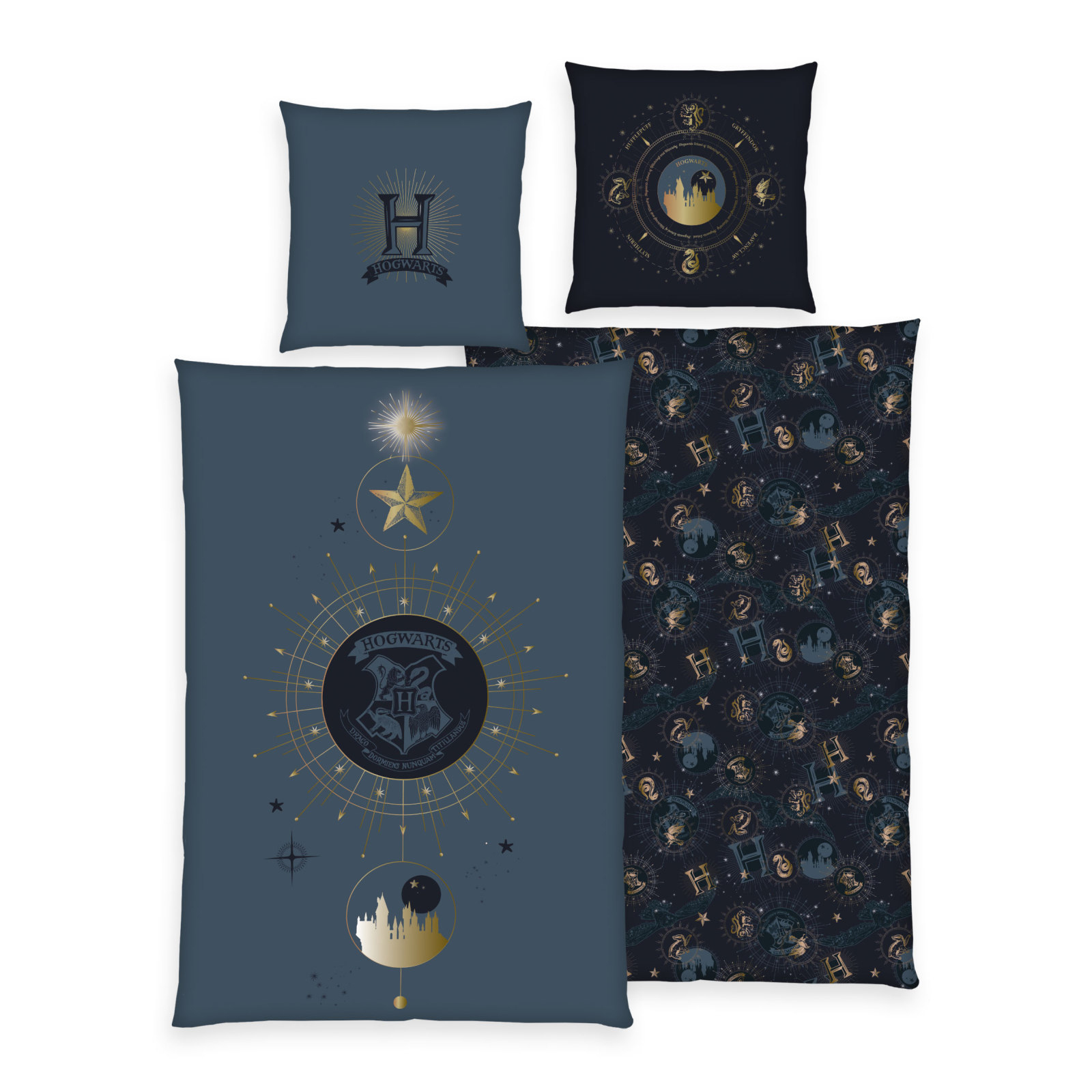 Renforcé-Bettwäsche HARRY POTTER - mehrfarbig - 135x200 cm