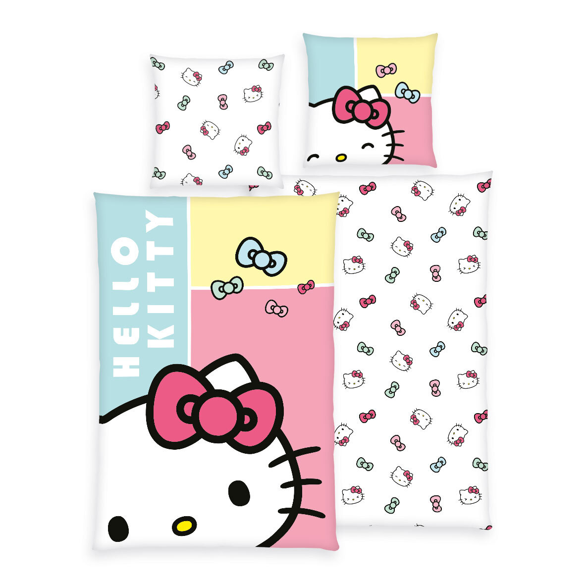 Renforcé-Bettwäsche HELLO KITTY - bunt - 135x200 cm