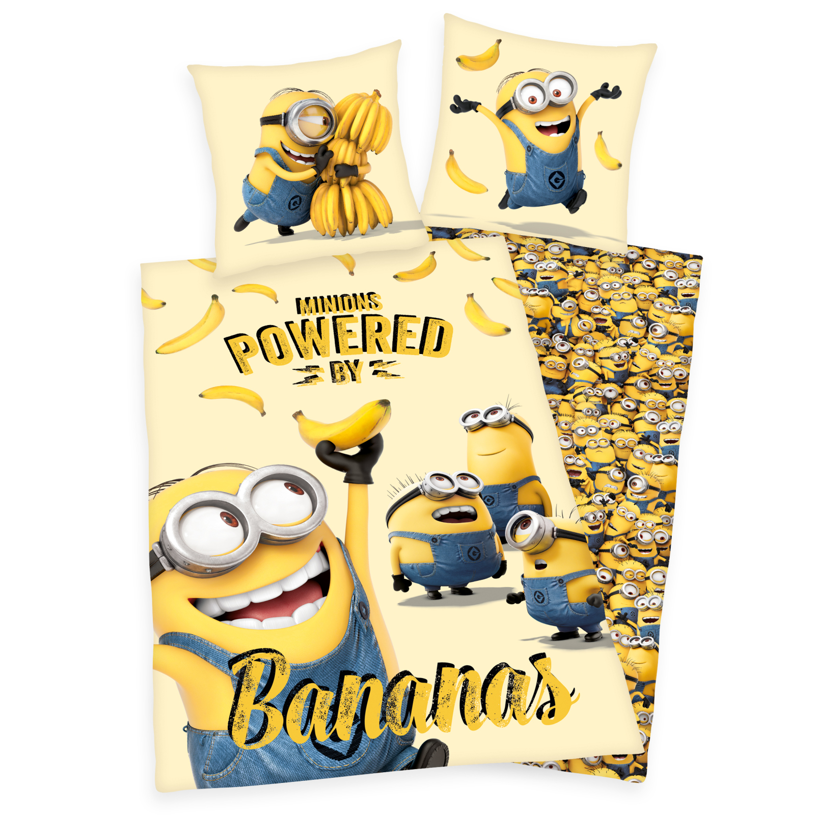 Renforcé-Bettwäsche MINIONS - gelb - 135x200 cm