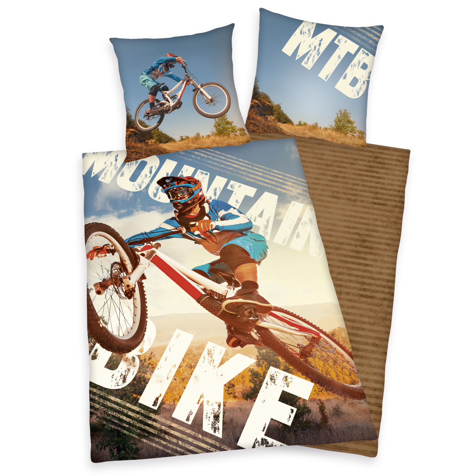 Renforcé-Bettwäsche YOUNG COLLECTION - Mountainbike - 135x200 cm