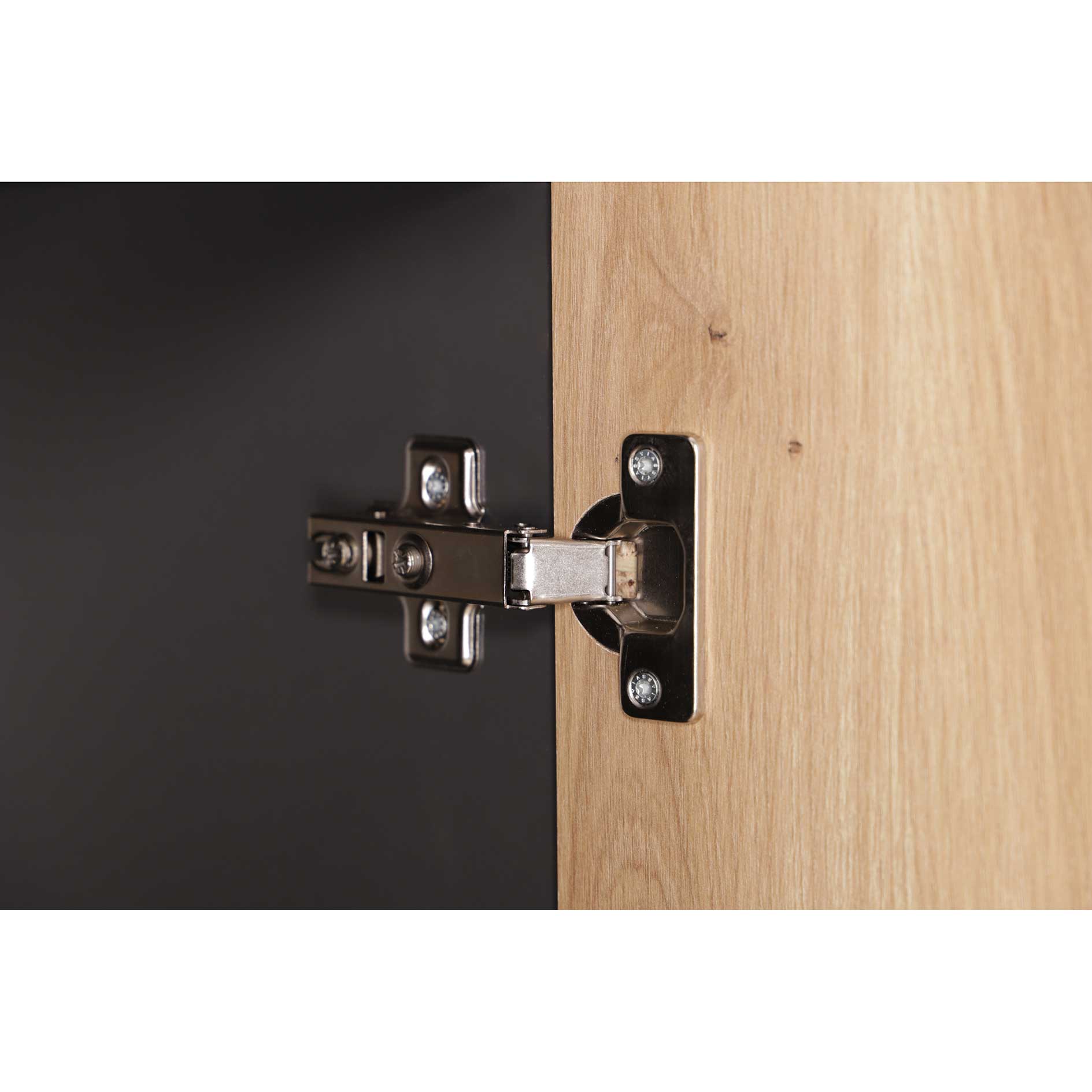RESPEKTA Singleküche OLIVER - Artisan Eiche - grau matt - 100 cm