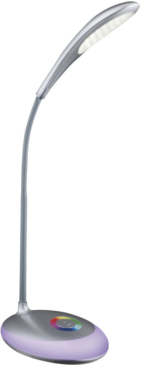 RGB-LED-Tischlampe - silber - Touchdimmer