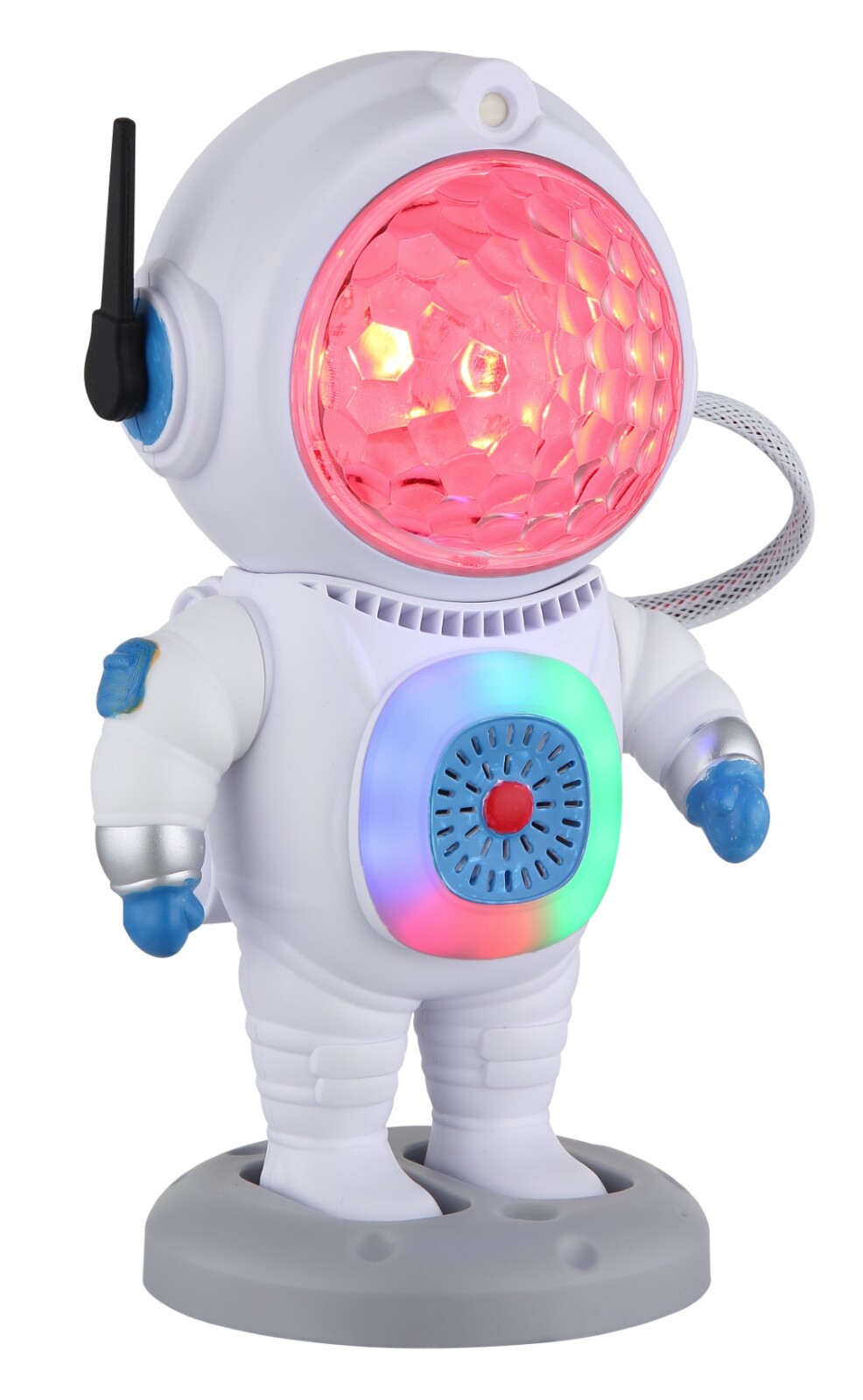 RGB-LED-Tischleuchte - weiß-blau - 22 cm hoch