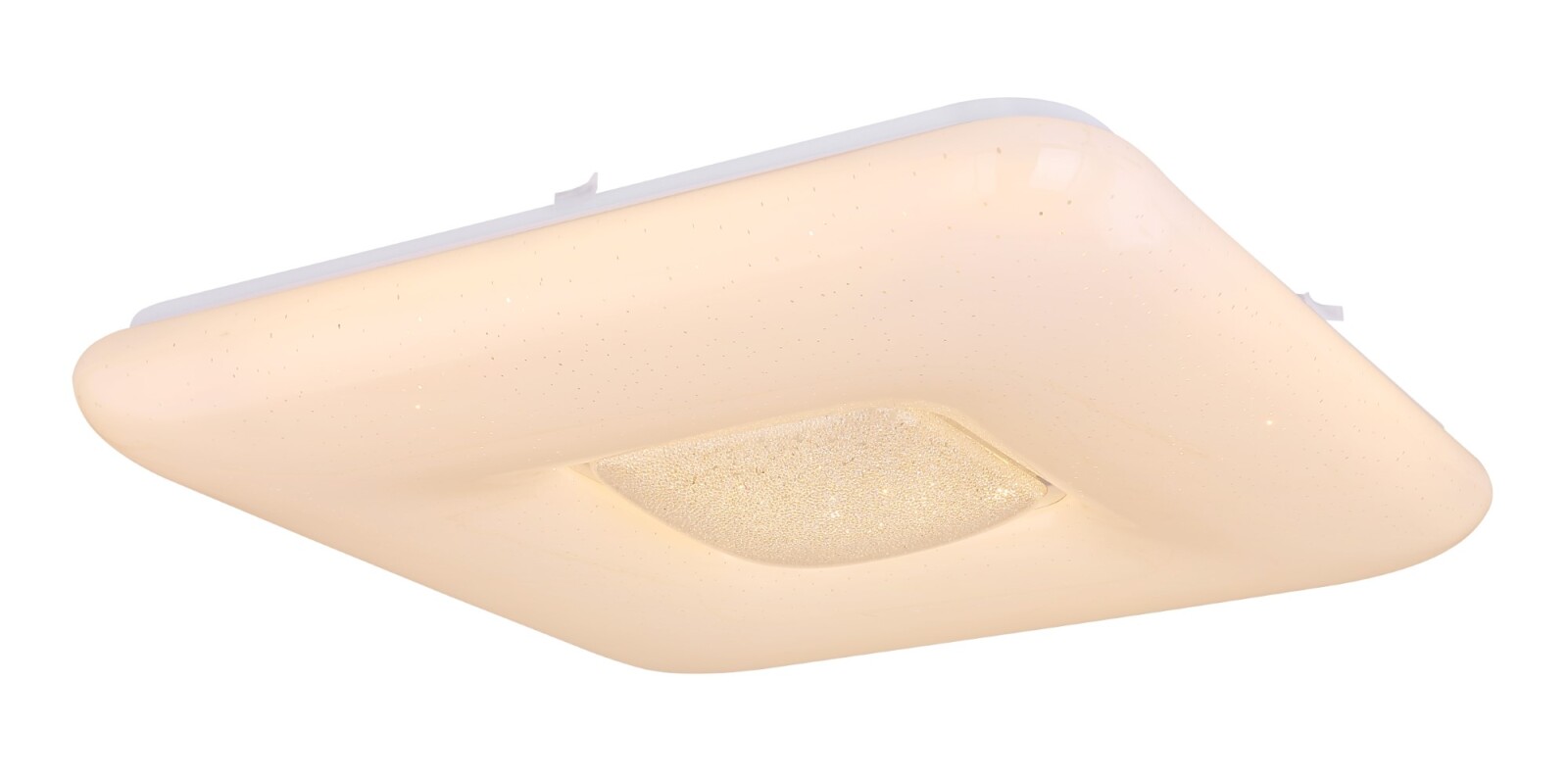 RGBW-LED-Deckenleuchte - weiß-opal-sparkle - Smart Home - dimmbar
