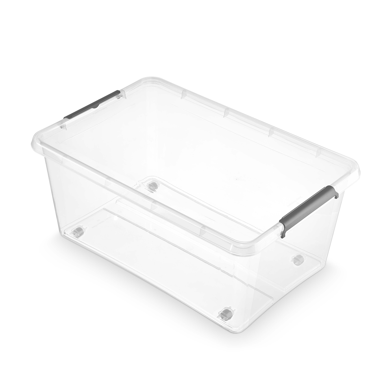 Rollbox - transparent - mit Deckel - 29 Liter