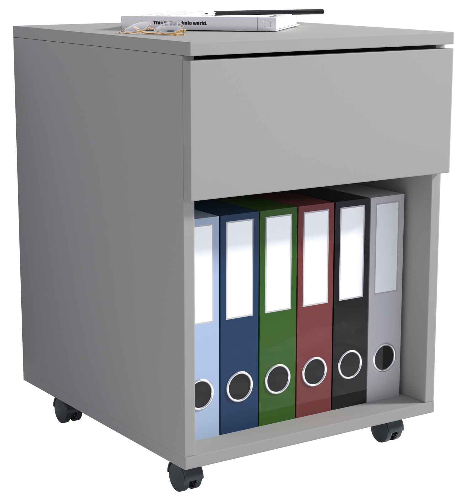 Rollcontainer DALOSA - grau - Schubkasten - 39x45 cm