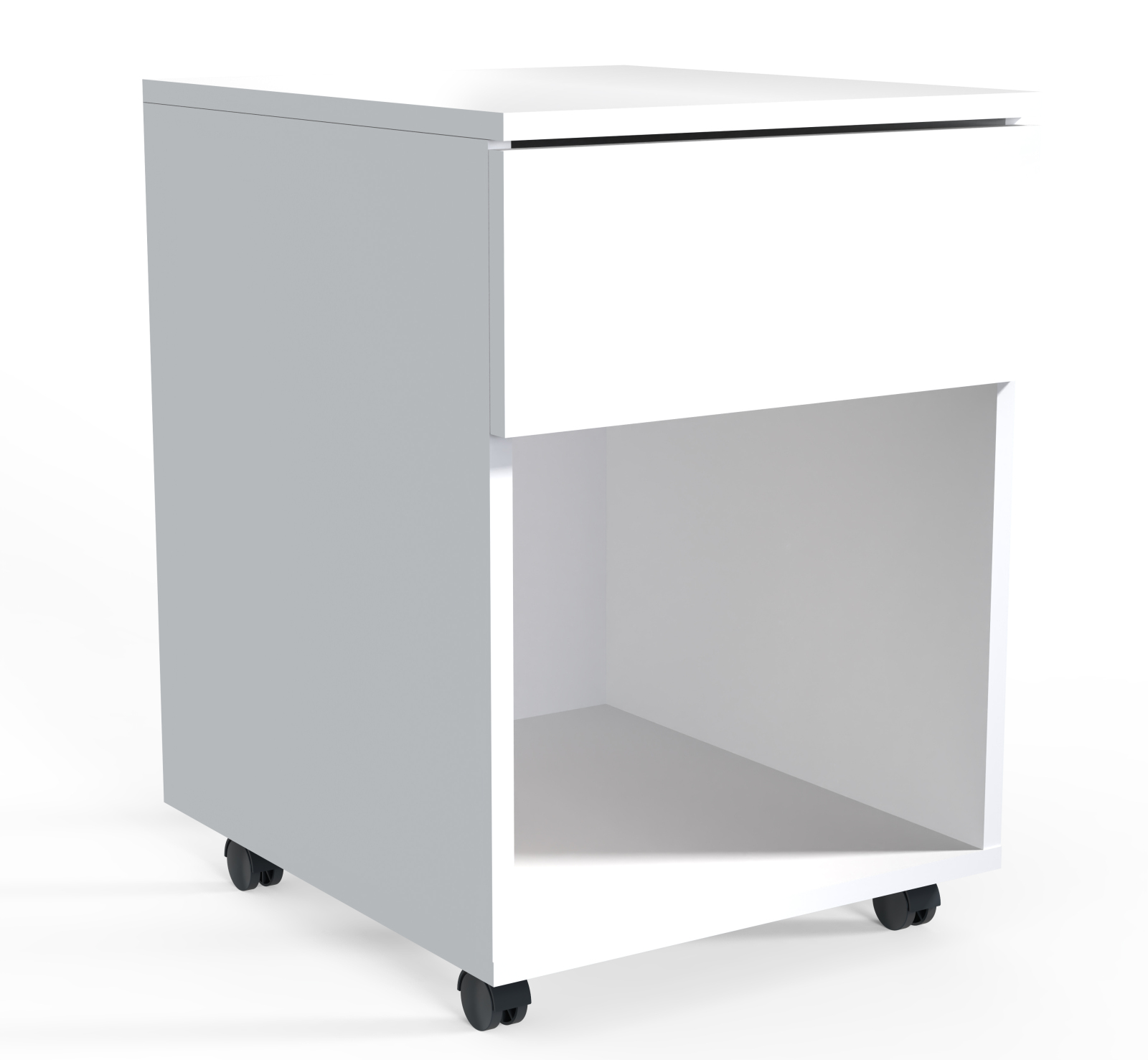 Rollcontainer DALOSA - weiß - Schublade - 39x45 cm