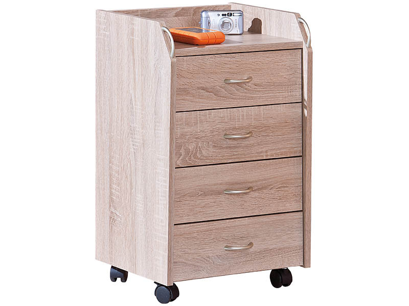 Rollcontainer NOVI - Sonoma Eiche - 40 cm breit