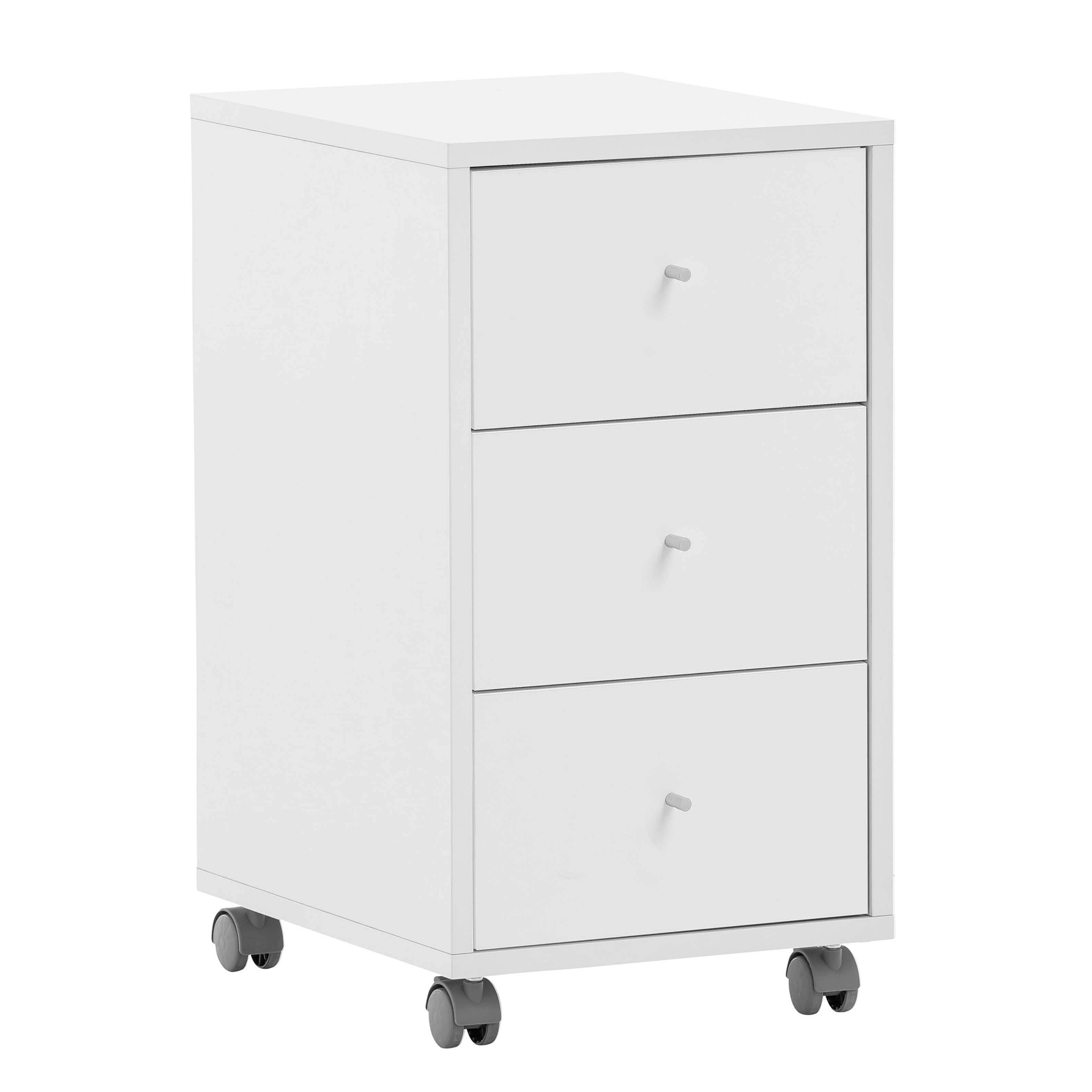 Rollcontainer - perlweiß - 3 Schubladen