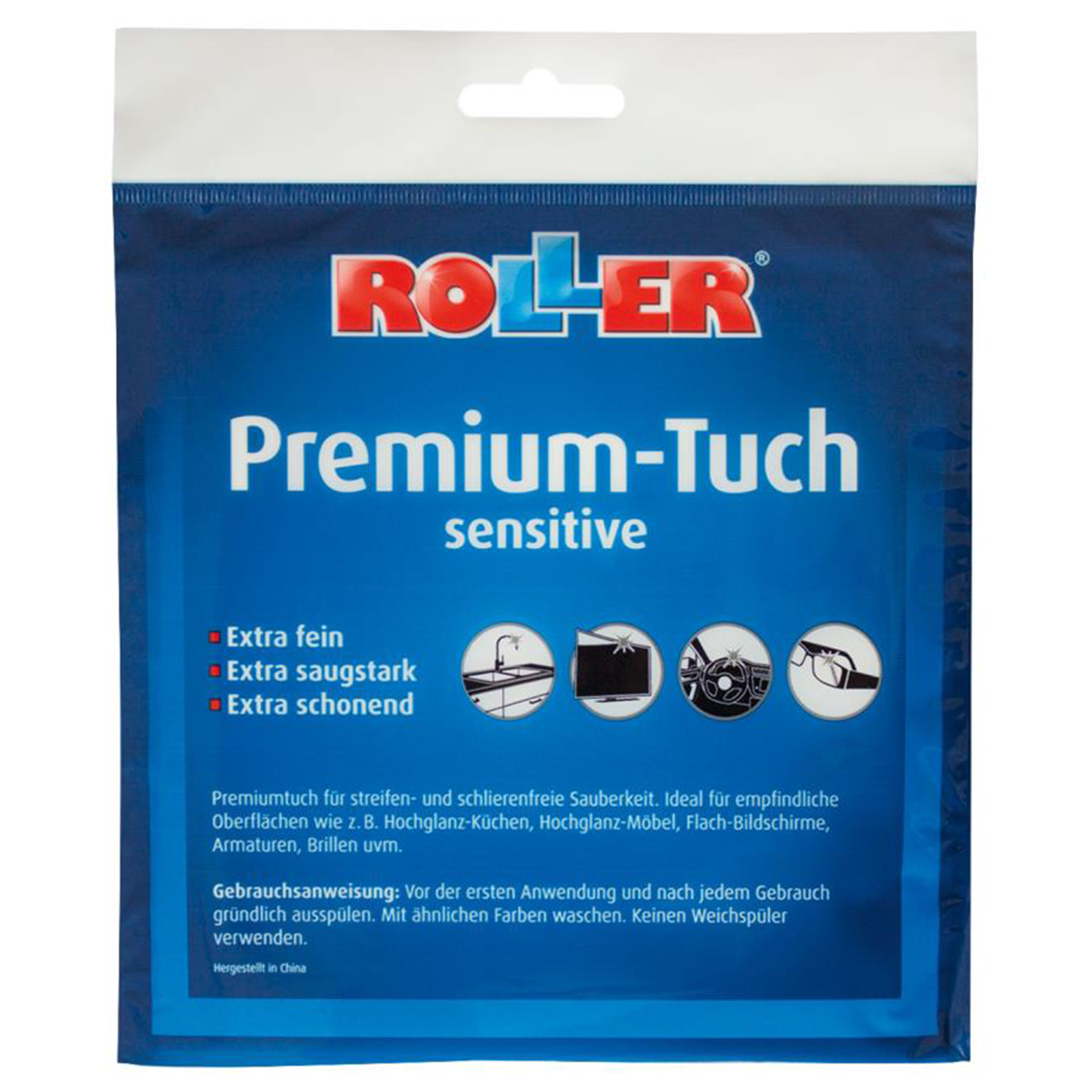 ROLLER Premium-Tuch - für Hochglanz-Oberflächen