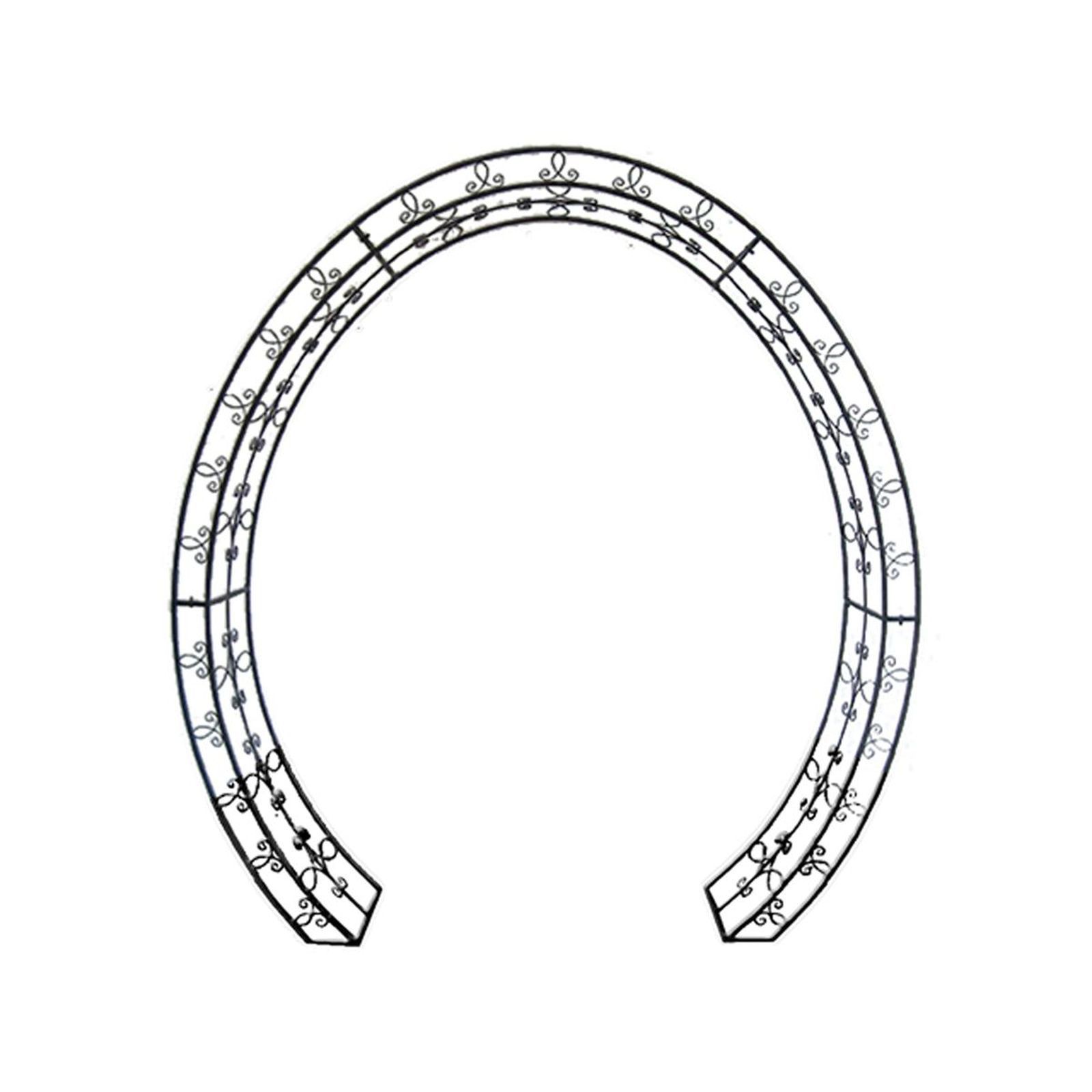 Rosenbogen LAMOS - schwarz - 220 cm hoch