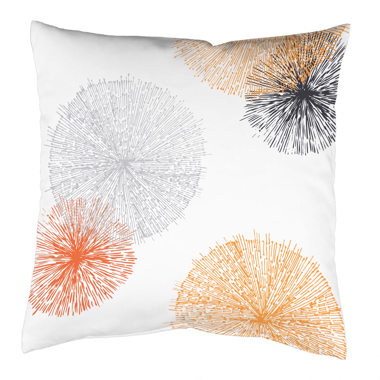 Samt-Kissen SCOPPIO - orange - 50x50 cm