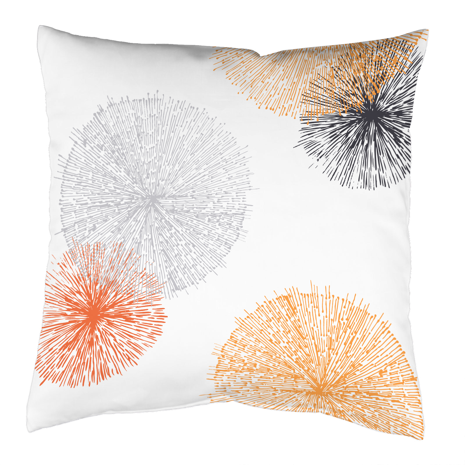 Samt-Kissenhülle SCOPPIO - orange - 50x50 cm